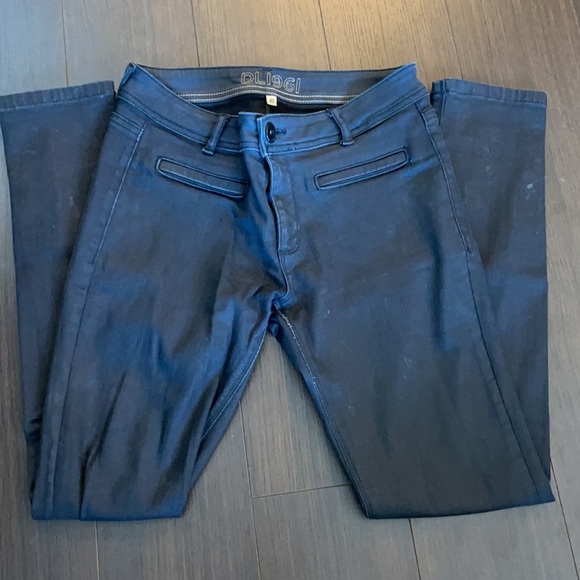 DL 1961 Coated Black Jeans, 27 - Picture 3 of 7